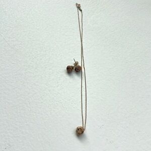 Tiffany and Co Silver Earring and Necklace